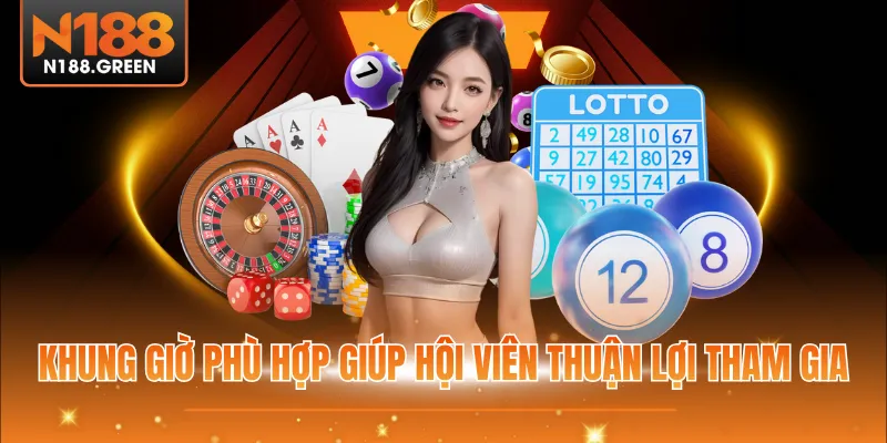 Khung giờ phù hợp giúp hội viên thuận lợi tham gia