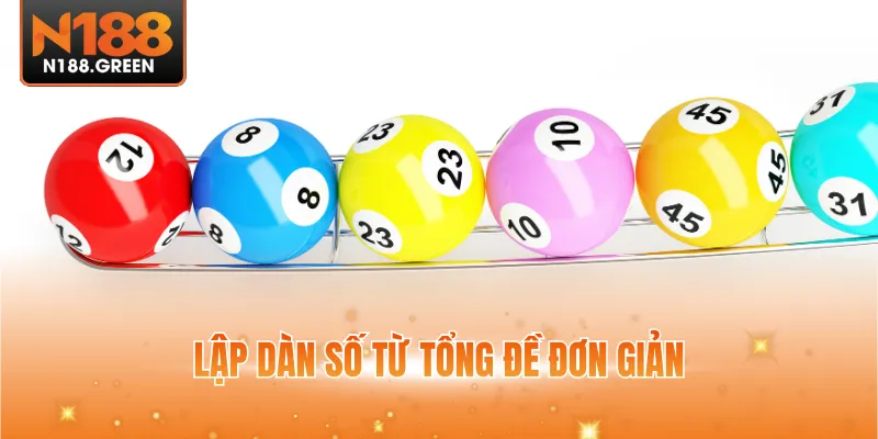 Lập dàn số từ tổng đề đơn giản